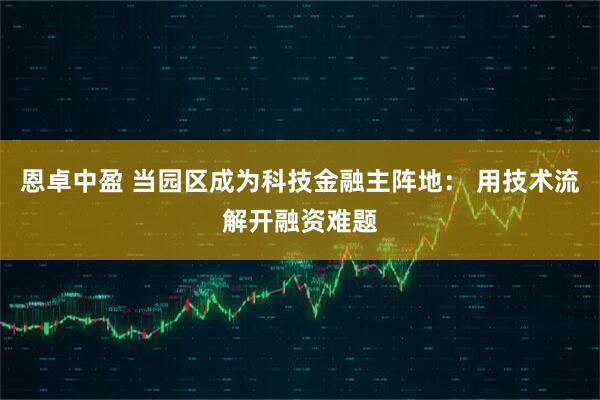 恩卓中盈 当园区成为科技金融主阵地： 用技术流解开融资难题